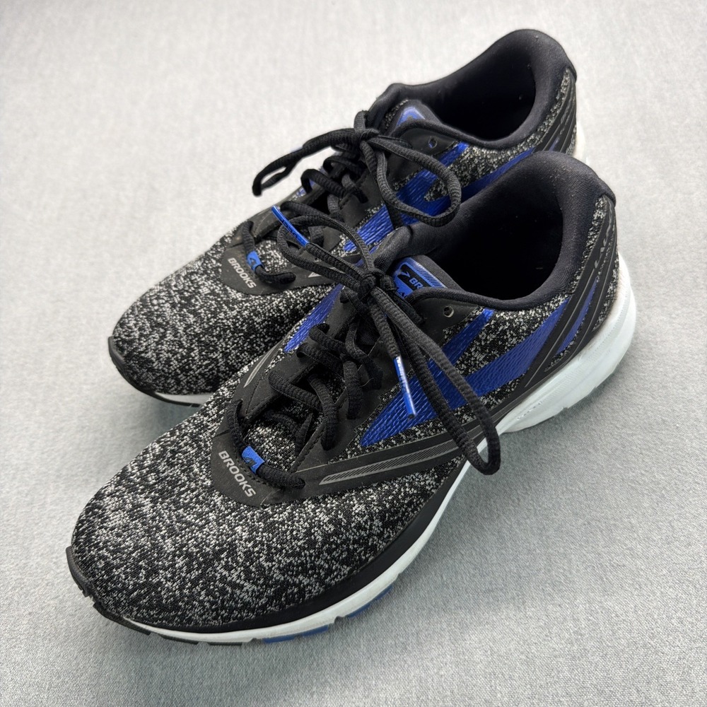 Brooks Launch 4 Running‎ Sneakers Black Blue Gray Mens 9